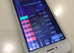 iphone5s display 交換修理前の写真