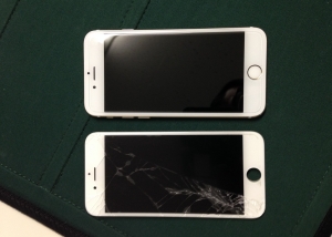 iPhone 6のガラス割れ-iPhone 6修理前の写真