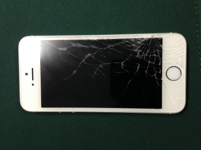 iphone6　ガラス割れーガラス交換修理前