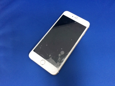 落としてしまった(落下)iPhone6 Plusのガラス修理