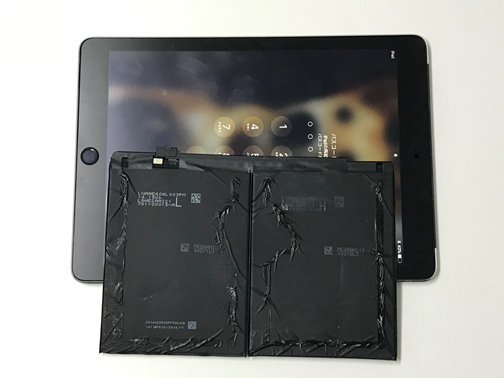 iPad Air2 バッテリー交換修理 – バッテリーの消耗が激しい。