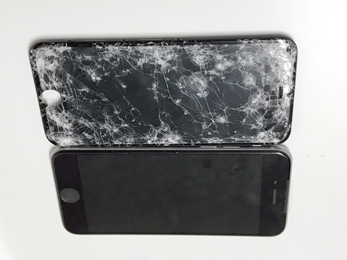 iPhone7 フロントパネル交換修理 – スマホ紛失後、戻ったときには割れていた。