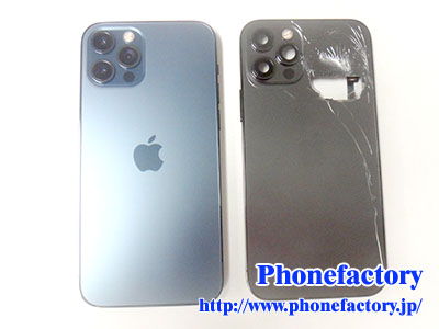 iPhone12 Pro – 落として裏のガラスが割れてしまった
